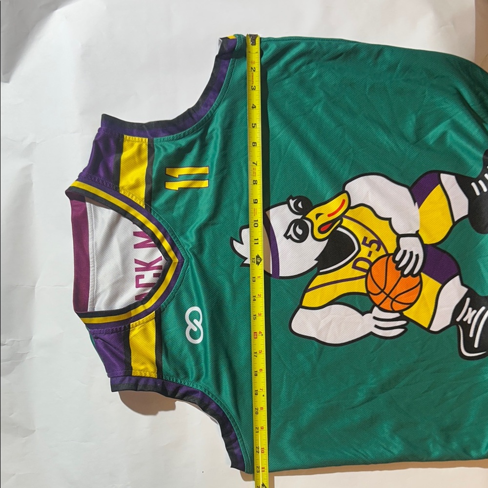 Quack Mamba Reversible Basketball Jersey w/ Mighty Ducks Logo #11 - Picture 7 of 8